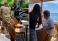 Απίστευτες εικόνες στο Ενετικό Λιμάνι: Έκαναν απόφραξη δίπλα στους πελάτες που έτρωγαν (Βίντεο)