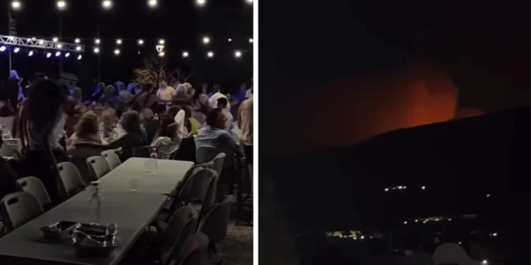 Φωτιά στην Πάρο: Χόρευαν σε πανηγύρι βλέποντας τις φλόγες να πλησιάζουν – Δείτε βίντεο