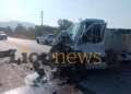 Τροχαίο στις Σέρρες: «Ξαφνικά μου ήρθε το αυτοκίνητο, προσπάθησα να φύγω αριστερά» λέει ο οδηγός του φορτηγού