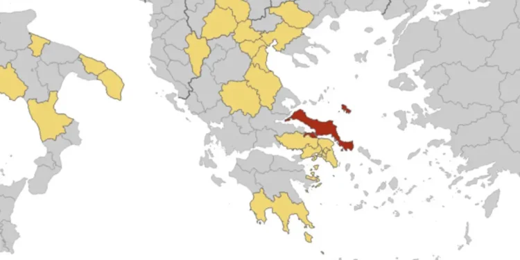 Ιός του Δυτικού Νείλου: Σε Ελλάδα και Ιταλία τα περισσότερα κρούσματα – Οι «κόκκινες» περιοχές σε διαδραστικό χάρτη