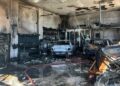 Λάρισα: Τρεις εγκαυματίες εκτός κινδύνου στο νοσοκομείο – Καταστράφηκε ολοσχερώς το συνεργείο